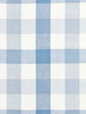 Scalamandre Fabric Westport Linen Plaid Sky SC271350007 CHATHAM STRIPES & PLAIDS 100% LINEN INDIA MEDIUM DUTY Horizontal: 15.75" and Vertical: 15.5" 60 - My Fabric Connection -