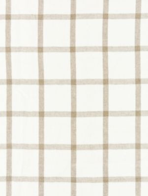 Scalamandre Fabric Wilton Linen Check Linen SC271520001 CHATHAM STRIPES & PLAIDS 100% LINEN INDIA MEDIUM DUTY Horizontal: 5.25" and Vertical: 4.5" 53 - My Fabric Connection -