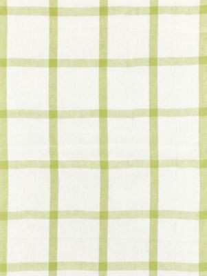 Scalamandre Fabric Wilton Linen Check Green Tea SC271520002 CHATHAM STRIPES & PLAIDS 100% LINEN INDIA MEDIUM DUTY Horizontal: 5.25" and Vertical: 4.5" 53 - My Fabric Connection -