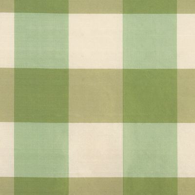 Scalamandre Fabric Woodland Check Green & Ivory SC362910002 100% SILK INDIA LIGHT DUTY Horizontal: 8" and Vertical: 8" 56 - My Fabric Connection -