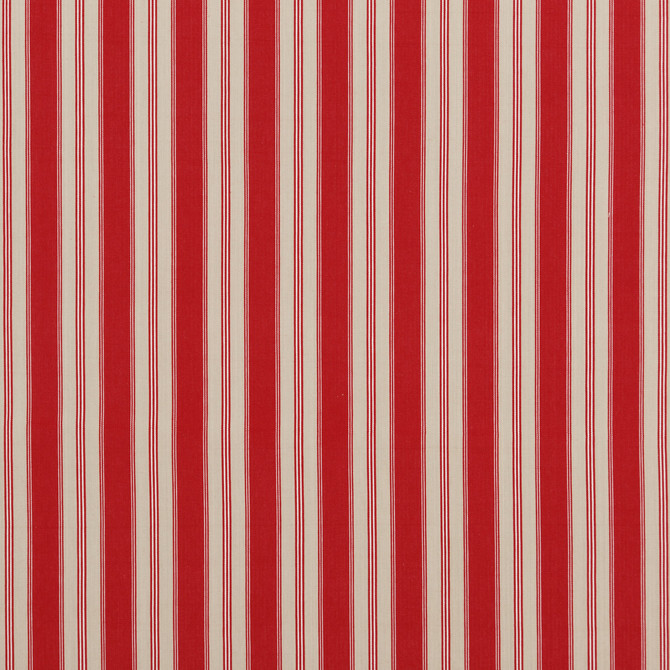 Baker Lifestyle Fabric Tango Ticking Red CARNIVAL COTTON - 100% India HEAVY Horizontal: 3.94 and Vertical: 53.978 - My Fabric Connection -