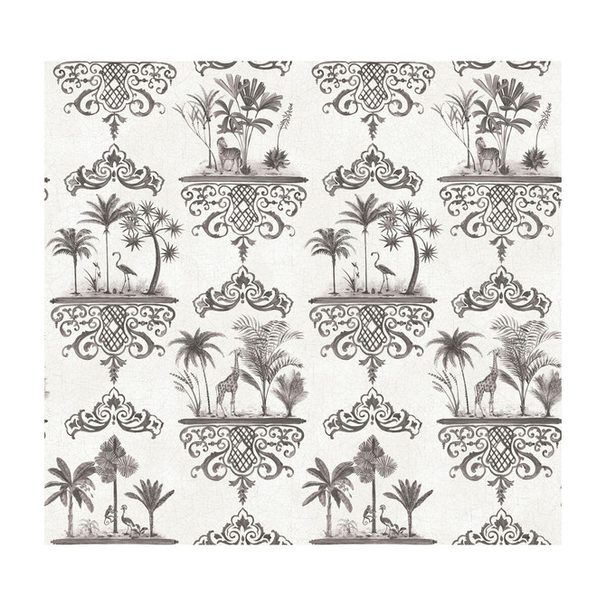 Cole & Son Wallcovering Rousseau Charcoal PAPER - 100% United Kingdom Horizontal: and Vertical: 25.2 27 - My Fabric Connection -