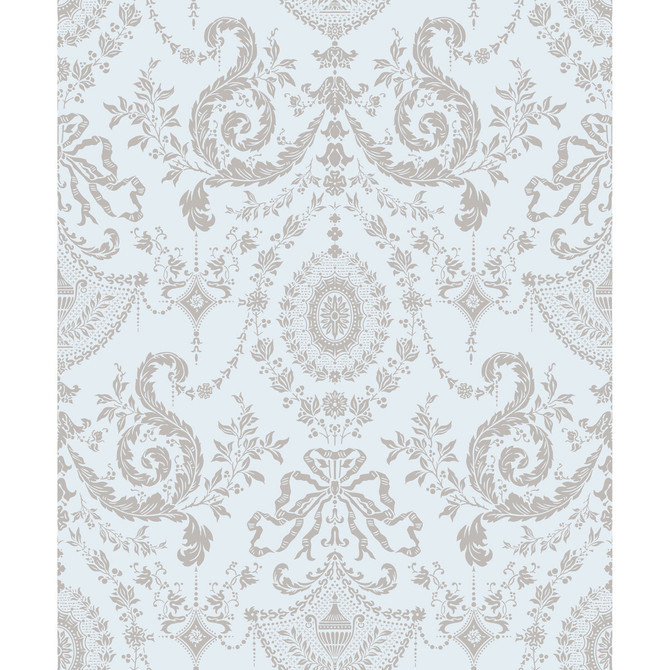 Cole & Son Wallcovering Woolverston Seafoam PAPER - 100% United Kingdom Horizontal: and Vertical: 25 21 - My Fabric Connection -