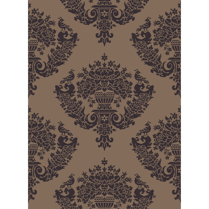 Cole & Son Wallcovering Sudbury Bronze PAPER - 100% United Kingdom Horizontal: and Vertical: 14.5 21 - My Fabric Connection -