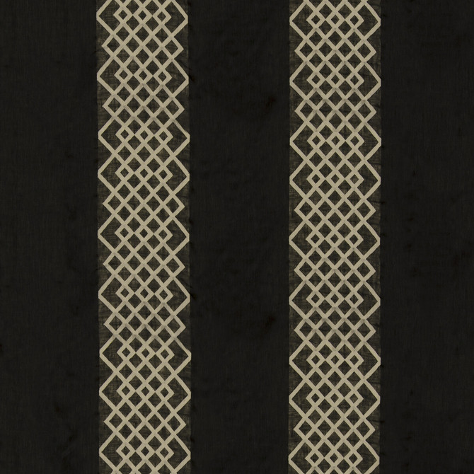 Threads Fabric Diamond Sheer Ebony MERIDIAN LINEN - 73%;POLYESTER - 27% Turkey - Horizontal: 13.79 and Vertical: 4.334 115.836 - My Fabric Connection -