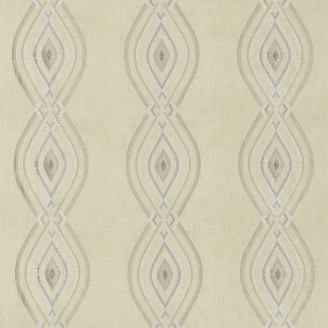 Lee Jofa Fabric Ora Embroidery Bluff WESTPORT LINEN - 68%;VISCOSE - 23%;SPUN POLYESTER - 9% India LIGHT Horizontal: 16.5 and Vertical: 17 51 - My Fabric Connection -