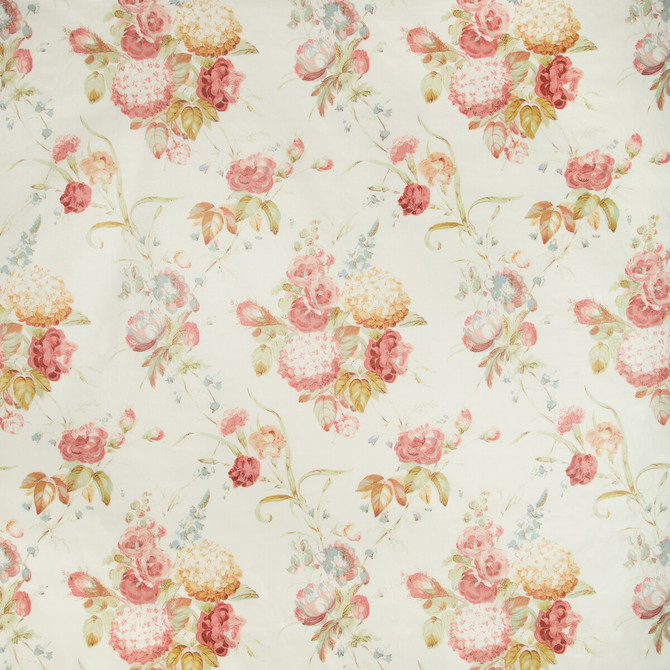 Lee Jofa Fabric Adelyn Handblock Rose LJ SHOWROOM ONLY 2018 COTTON - 100% Thailand MEDIUM Horizontal: 12.5 and Vertical: 39.75 50 - My Fabric Connection -