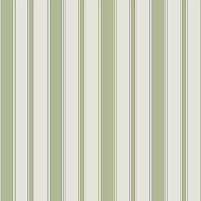 Cole & Son Wallcovering Cambridge Stripe Leaf Green