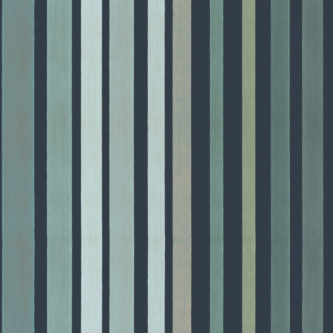 Cole & Son Wallcovering Carousel Stripe Frosty Green COLE & SON MARQUEE STRIPES PAPER - 100% United Kingdom Horizontal: 20.5 and Vertical: 20.5 - My Fabric Connection -