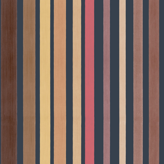 Cole & Son Wallcovering Carousel Stripe Pink COLE & SON MARQUEE STRIPES PAPER - 100% United Kingdom Horizontal: 20.5 and Vertical: 20.5 - My Fabric Connection -