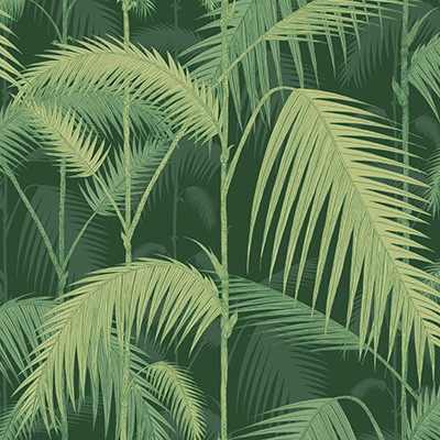 Cole & Son Wallcovering Palm Jungle Leaf Green
