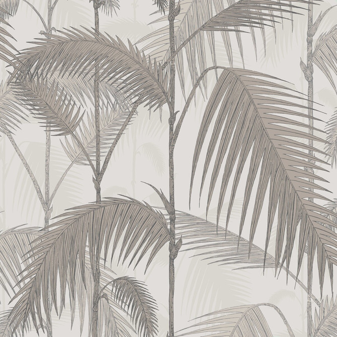 Cole & Son Wallcovering Palm Jungle Stone/Taupe Wallcovering PAPER - 100% United Kingdom </p><p>Repeat: H: 20.5, V: 25 20.5 - My Fabric Connection -