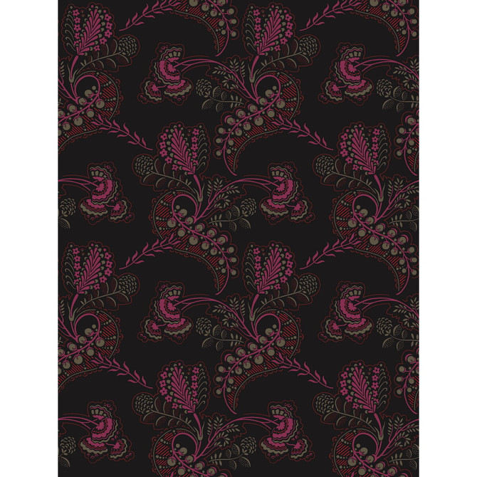 Cole & Son Wallcovering Hartford Noir - PAPER - 100% United Kingdom - Horizontal: - and Vertical: 13.75 21 - My Fabric Connection -
