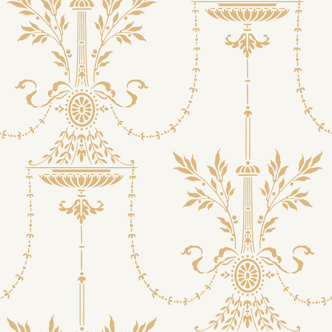 Cole & Son Wallcovering Dorset Ecru - PAPER - 100% United Kingdom - Horizontal: - and Vertical: 21 21 - My Fabric Connection -