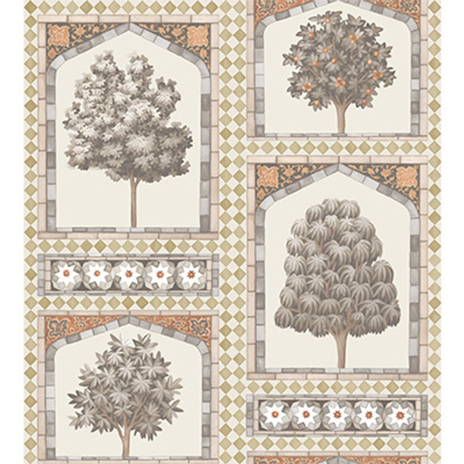 Cole & Son Wallcovering Sultan'S Palace Gold & Spice