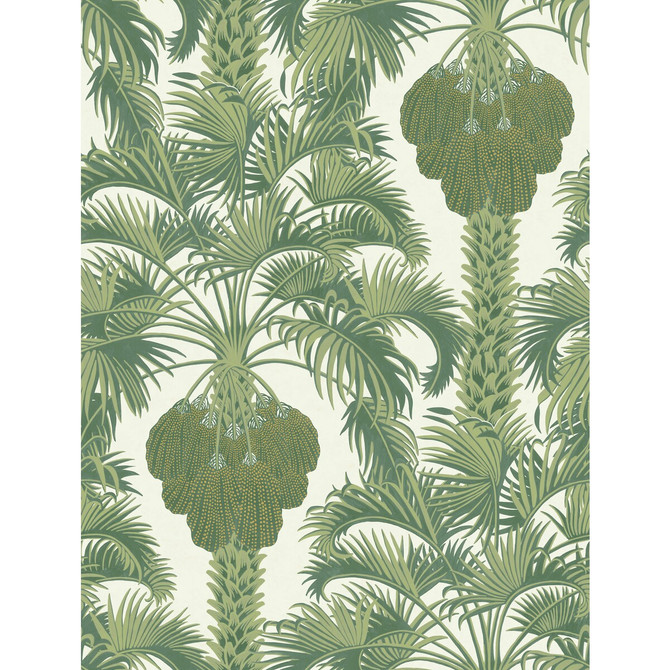 Cole & Son Wallcovering Hollywood Palm Leaf Green COLE & SON MARTYN LAWRENCE BULLARD PAPER - 100% United Kingdom - Horizontal: - and Vertical: 27 20.5 - My Fabric Connection -