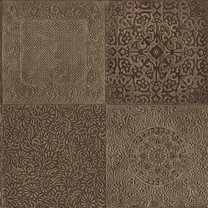 Cole & Son Wallcovering Bazaar Bronze COLE & SON MARTYN LAWRENCE BULLARD PAPER - 100% United Kingdom Horizontal: and Vertical: 20.5 20.5 - My Fabric Connection -