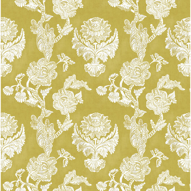 Gaston Y Daniela Fabric Chitina Amarillo LORENZO CASTILLO IV VISCOSE - 67%;LINEN - 33% Spain MEDIUM Horizontal: 26.87 and Vertical: 26 54 - My Fabric Connection -