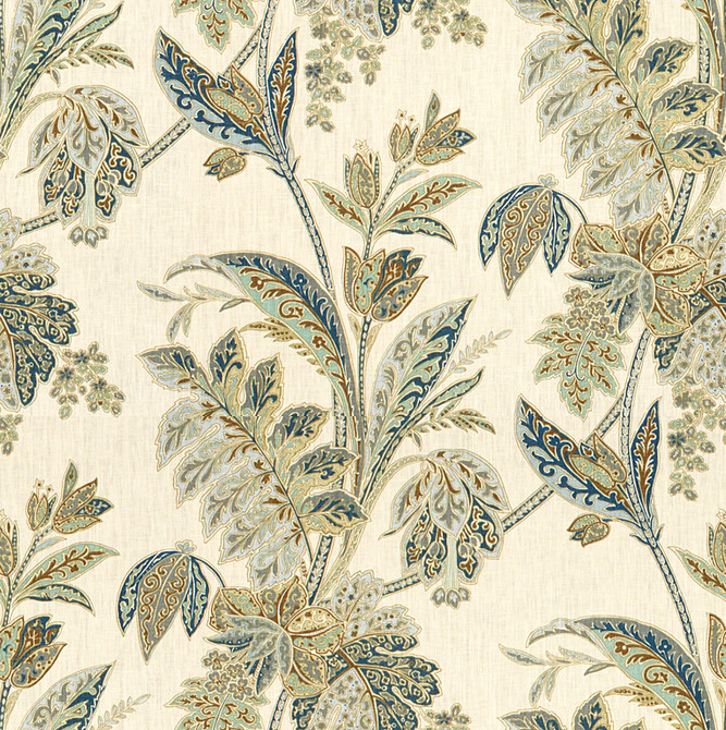 Baker Lifestyle Fabric Ishana Indigo/Sky