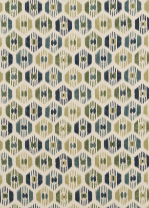 Baker Lifestyle Fabric Caribana Peacock