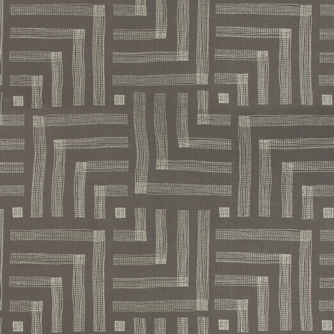 Groundworks Fabric Pastiche Mocha/Cream KELLY WEARSTLER IV COTTON - 66%;RAYON - 34% India HEAVY Horizontal: 27 and Vertical: 31.48 54 - My Fabric Connection -
