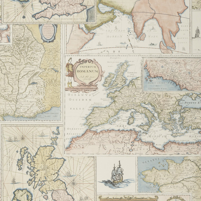 Mulberry Wallcovering Bohemian Travels Multi BOHEMIAN ROMANCE PAPER - 100% United Kingdom - Horizontal: - and Vertical: 29.944 26.989 - My Fabric Connection -