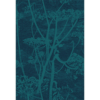 Cole & Son Fabric Cow Parsley Petrol & Ink