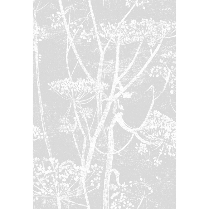 Cole & Son Fabric Cow Parsley Soft Grey COLE & SON CONTEMPORARY FABRICS LINEN - 100% Italy HEAVY Horizontal: 18.5 and Vertical: 28 55.5 - My Fabric Connection -