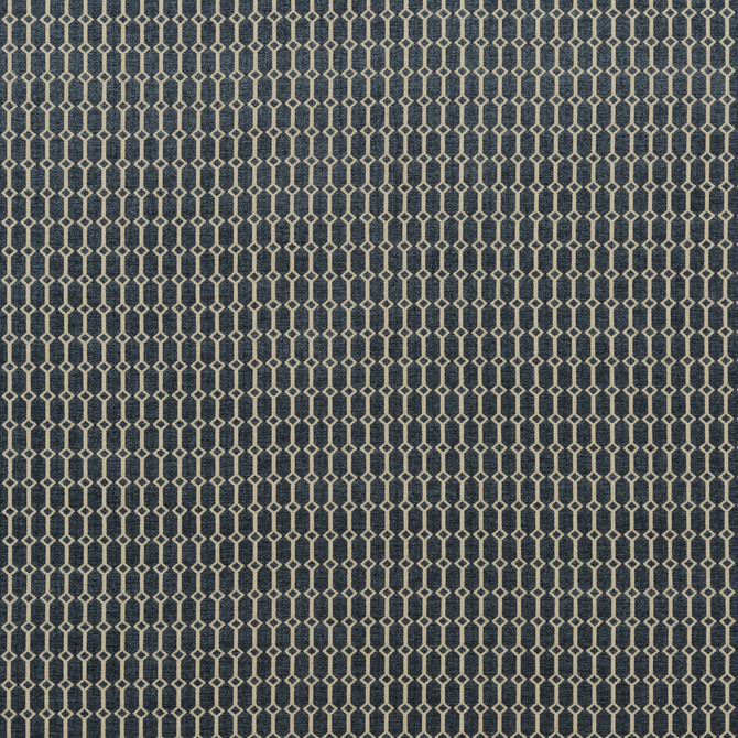 G P & J Baker Fabric Lancaster Weave Sapphire HISTORIC ROYAL PALACES VISCOSE - 52%;COTTON - 24%;LINEN - 18%;POLYESTER - 6% Italy HEAVY Horizontal: 0.788 and Vertical: 1.379 53.978 - My Fabric Connection -