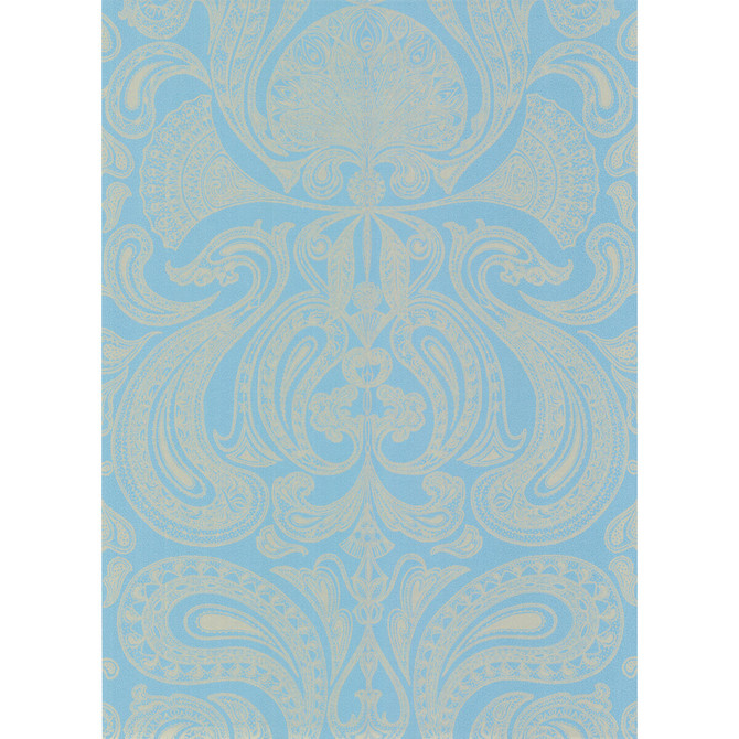 Cole & Son Wallcovering Malabar Turquoi Wallcovering PAPER - 100% United Kingdom </p><p>Repeat: H: 0, V: 28.5 20.5 - My Fabric Connection -
