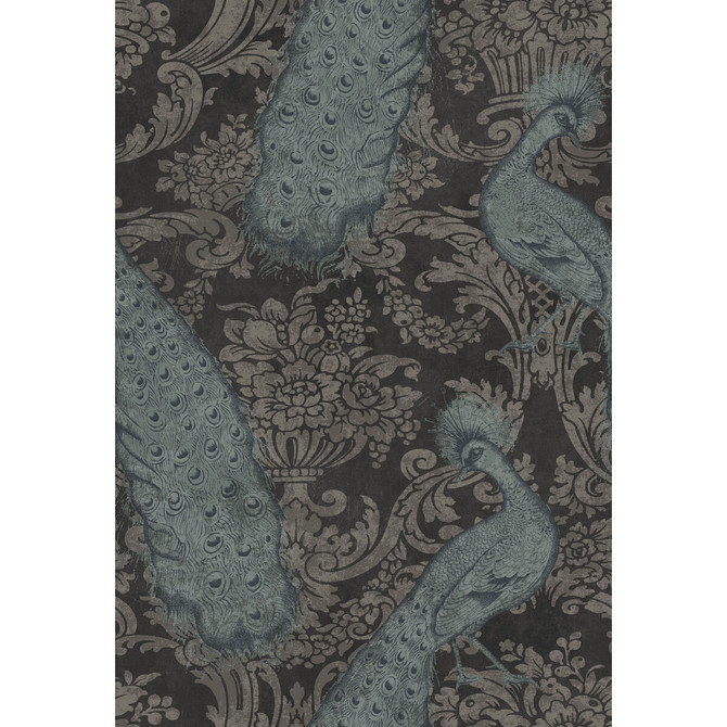 Cole & Son Wallcovering Byron Teal And Graphite Wallcovering PAPER - 100% United Kingdom </p><p>Repeat: H: , V: 29.94 20 - My Fabric Connection -