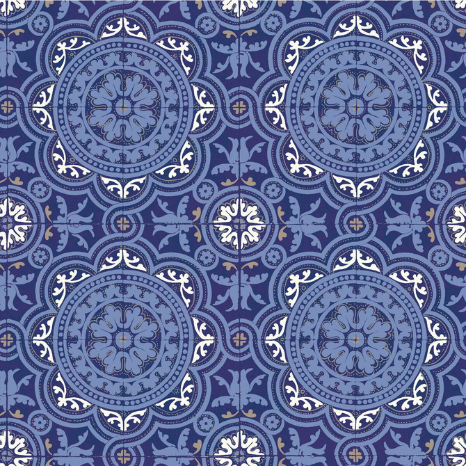 Cole & Son Wallcovering Piccadilly Blue COLE & SON ALBEMARLE PAPER - 100% United Kingdom - Horizontal: - and Vertical: 20.88 21 - My Fabric Connection -