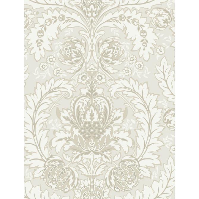 Cole & Son Wallcovering Coleridge White And Ivory COLE & SON ALBEMARLE PAPER - 100% United Kingdom Horizontal: and Vertical: 27.58 21 - My Fabric Connection -