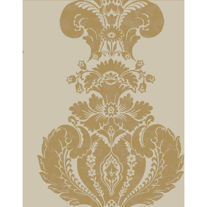 Cole & Son Wallcovering Baudelaire Linen And Gold COLE & SON ALBEMARLE PAPER - 100% United Kingdom Horizontal: and Vertical: 25.22 20 - My Fabric Connection -