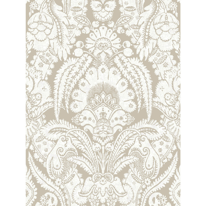 Cole & Son Wallcovering Chatterton Linen And White COLE & SON ALBEMARLE PAPER - 100% United Kingdom Horizontal: and Vertical: 36.01 27 - My Fabric Connection -