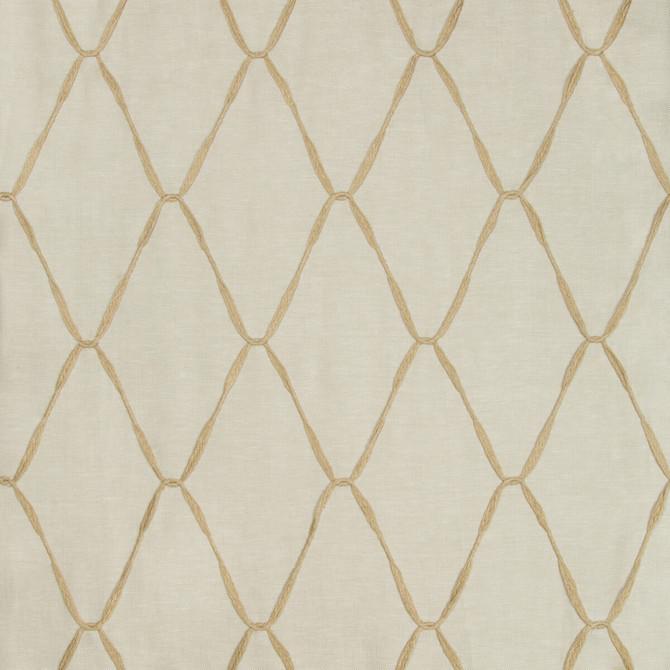 Kravet Couture Fabric Looped Ribbons Linen SUE FIRESTONE MALIBU LINEN - 100% Turkey Horizontal: 10.5 and Vertical: 6 98 - My Fabric Connection -