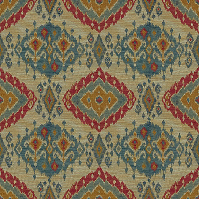 Lee Jofa Fabric Bosham Lake/Red