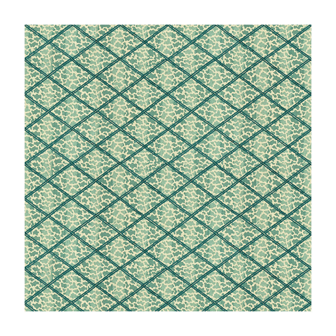Lee Jofa Fabric Jag Trellis Turquoise Fabric VISCOSE - 100% India </p><p>Repeat: H: 6.3, V: 4 52 - My Fabric Connection -