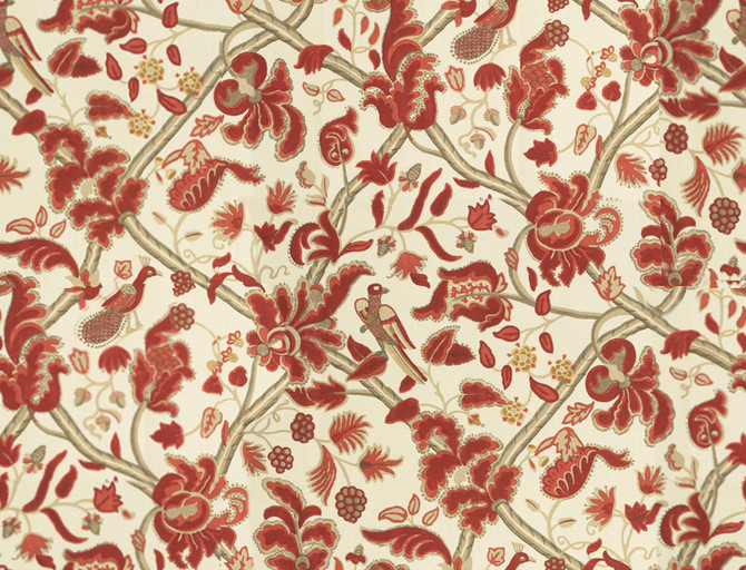 Lee Jofa Fabric Bloomsbury Red/Gold