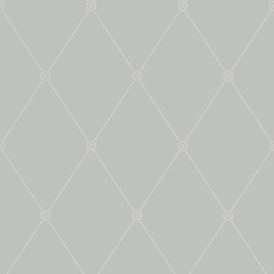 Cole & Son Wallcovering Large Georgian Rope Trellis Grey