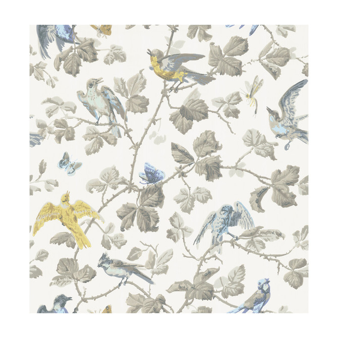Cole & Son Wallcovering Winter Birds Yellow & Grey Wallcovering PAPER - 100% United Kingdom </p><p>Repeat: H: , V: 21.1 20.5 - My Fabric Connection -