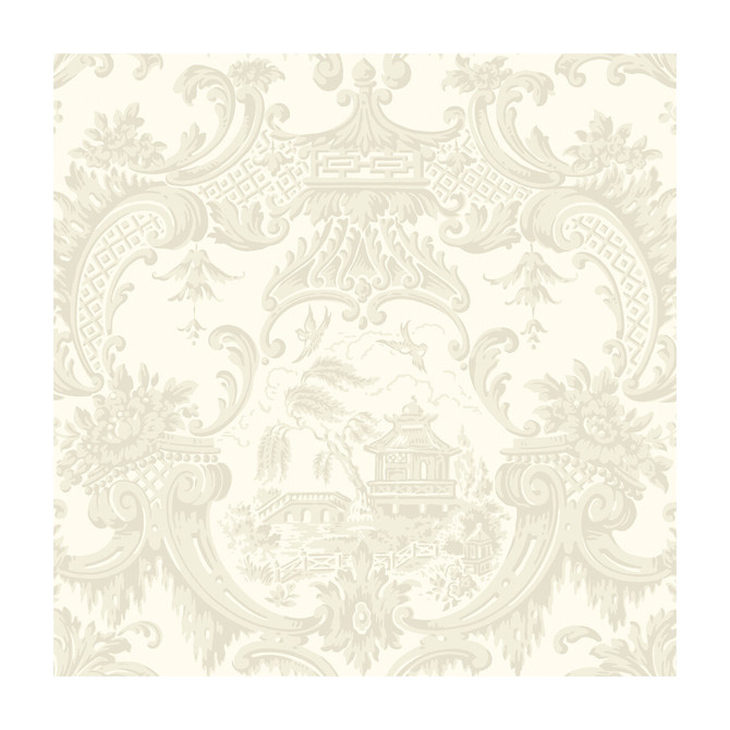 Cole & Son Wallcovering Chippendale China Ivory COLE & SON ARCHIVE ANTHOLOGY PAPER - 100% United Kingdom - Horizontal: - and Vertical: 20.5 20.5 - My Fabric Connection -