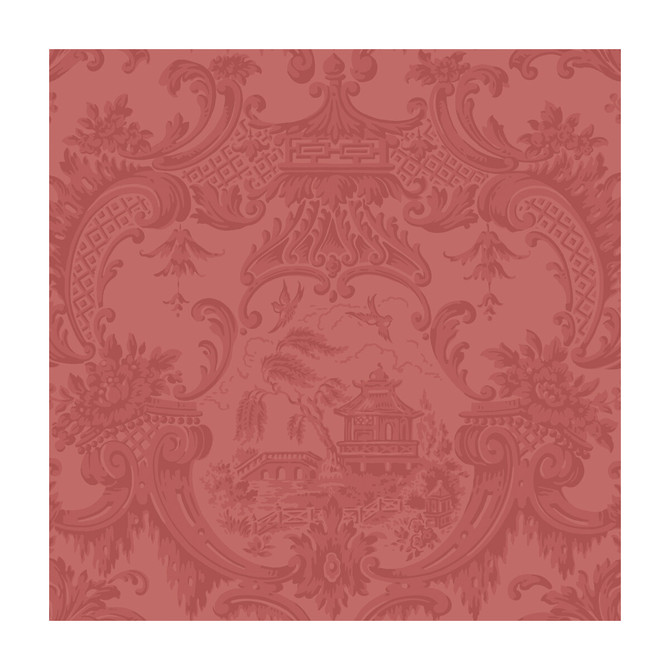 Cole & Son Wallcovering Chippendale China Red COLE & SON ARCHIVE ANTHOLOGY PAPER - 100% United Kingdom Horizontal: and Vertical: 20.5 20.5 - My Fabric Connection -