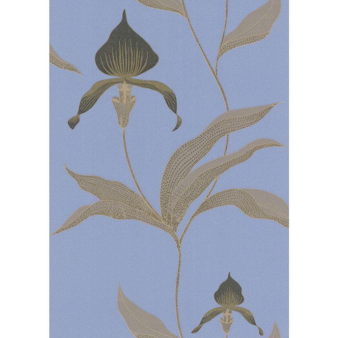 Cole & Son Wallcovering Orchid Blue/Bl COLE & SON NEW CONTEMPORARY PAPER - 100% United Kingdom Horizontal: 0 and Vertical: 28.5 20.5 - My Fabric Connection -