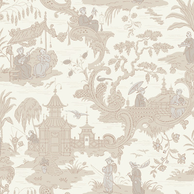Cole & Son Wallcovering Chinese Toile Neutral