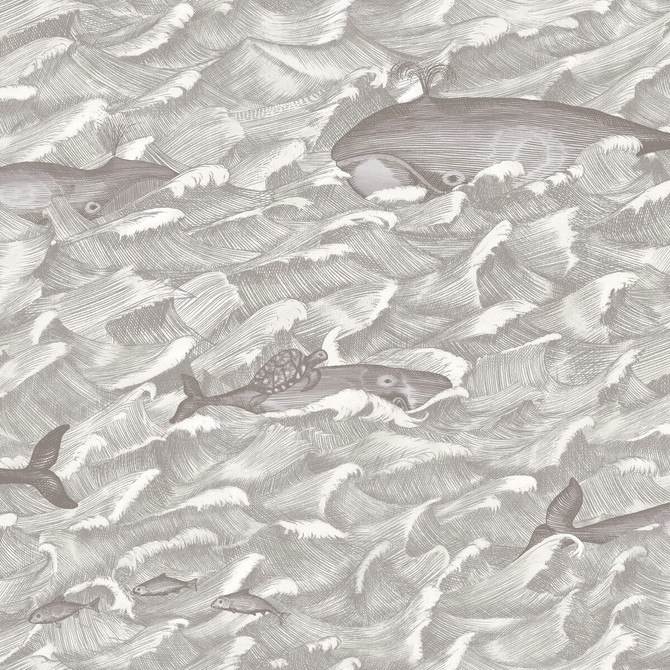 Cole & Son Wallcovering Melville Sft Blk&Wht COLE & SON WHIMSICAL PAPER - 100% United Kingdom Horizontal: and Vertical: 27 27 - My Fabric Connection -