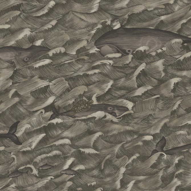 Cole & Son Wallcovering Melville Mt Charcoal COLE & SON WHIMSICAL PAPER - 100% United Kingdom Horizontal: and Vertical: 27 27 - My Fabric Connection -
