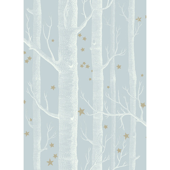 Cole & Son Wallcovering Woods & Stars Powder Blue