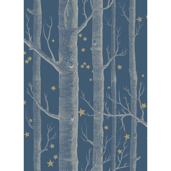 Cole & Son Wallcovering Woods & Stars Midnight