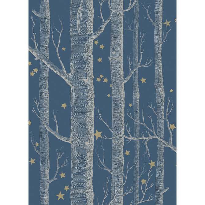 Cole & Son Wallcovering Woods & Stars Midnight Wallcovering PAPER - 100% United Kingdom </p><p>Repeat: H: , V: 28.3 20.5 - My Fabric Connection -